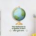 Zoomie Kids Behavior World Globe Vinyl Wall Decal Vinyl in Green | 18 H x 14 W in | Wayfair 2B8F20680CDE4995B054002EA3D475DF