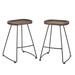 17 Stories Bussard Bar & Counter Stool Wood/Metal in Brown | 24.5 H x 18.5 W x 16.6 D in | Wayfair 020FCE2814B14A46B8BAAD462B97E1D9