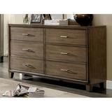 Red Barrel Studio® Kaytrin 6 Drawer Double Dresser Wood in Gray | 35 H x 58 W x 16.25 D in | Wayfair 83308849AF77453E81FF67AC8126A8FF