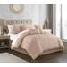 Everly Quinn Adele Comforter Set Polyester/Polyfill/Microfiber in Pink/Yellow | Queen Comforter + 2 Shams + 3 Throw Pillows | Wayfair