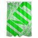 ArtVerse Rand Cites City Barhood Districts Single Shower Curtain Polyester in Green/Gray | 74 H x 71 W in | Wayfair CIT092-SCDHOS