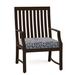 Woodard Seal Cove Patio Dining Armchair w/ Cushion in Black | 37.75 H x 24 W x 26 D in | Wayfair 1X0401-92-43C