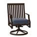 Woodard Seal Cove Swivel Patio Dining Chair w/ Cushion | 37.75 H x 24 W x 26.5 D in | Wayfair 1X0472-48-53N