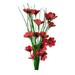 Primrue Wild Poppy Stems Natural Fibers, Wood in Red | 27 H x 8 W x 7 D in | Wayfair 83079D45C363453CAEDAE1942CD744D2