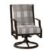 Woodard Seal Cove Swivel Patio Dining Chair w/ Cushion | 37.75 H x 24 W x 26.5 D in | Wayfair 1X0472SB-48-23M