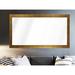 Everly Quinn Alizeh Farmhouse Matte Metallic Modern & Contemporary Full Length Mirror Wood in White/Yellow | 45.5 H x 36 W x 0.75 D in | Wayfair