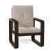 Woodard Vale Patio Dining Armchair w/ Cushion, Linen in Gray | 37.5 H x 27.25 W x 30.25 D in | Wayfair 7D0401-70-40Y