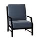Woodard Seal Cove Patio Chair w/ Cushions in Gray/Black | 35.5 H x 27.75 W x 34 D in | Wayfair 1X0406-92-53N
