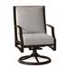 Woodard Seal Cove Swivel Patio Dining Chair w/ Cushion | 37.75 H x 24 W x 26.5 D in | Wayfair 1X0472SB-48-68R