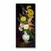 Vault W Artwork Vase of Flowers by Paul Cezanne - Print on Canvas in Brown/Green/Yellow | 24 H x 12 W x 2 D in | Wayfair