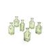 Highland Dunes 6 Piece Periheli Indoor/Outdoor Glass Table Vase Set Glass in Green | 3.75 H x 2.25 W x 2.25 D in | Wayfair