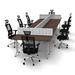 Inbox Zero Rectangular Conference Table Wood in Brown | 30 H x 240 W x 60 D in | Wayfair 81136338AE204FDB83918341EEBA00E4