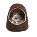 Tucker Murphy Pet™ SantaBarbara Cat Bed Cardboard/Suede/Faux in Brown | 18 H x 14 W x 12 D in | Wayfair 31FC28D465E64E0085C2018B7B805DE4