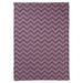 East Urban Home Classic Hand Drawn Chevron Pattern Fleece Blanket Microfiber/Fleece/Microfiber/Fleece in Pink/Black/Indigo | 50 W in | Wayfair