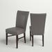 Three Posts™ Zyaire Dining Chair Faux Leather/Upholstered in Gray | 39.5 H x 19 W x 24.5 D in | Wayfair BKWT1560 38176597