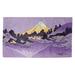 Indigo 26 x 0.25 in Area Rug - World Menagerie Mt. Fuji Reflected in Lake Kawaguchi Purple Area Rug Metal | 26 W x 0.25 D in | Wayfair
