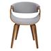 Wade Logan® Bhavya Arm Chair Upholstered/Fabric in Gray | 30.25 H x 21.25 W x 21.75 D in | Wayfair 29F8352EC43F4A778F639650E2A9D878