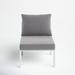 AllModern KIKI Outdoor Patio Aluminum Armless Chair in Gray | 28 H x 26.5 W x 29.5 D in | Wayfair 0D1CB9CCB3724BA0AEEC0F6C6700A325