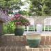 Kelly Clarkson Home Francine 2-Piece Ceramic Pot Planter Set Ceramic in Green | 8 H x 9 W x 9 D in | Wayfair 08D93D796E8B436D839FA0438C275AA9