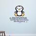 Zoomie Kids Gave up Cute Penguin Life Quote Vinyl Wall Decal Vinyl in Black | 8 H x 10 W in | Wayfair CFF06AD47F63419292DB55C9B626856A