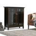 Lark Manor™ Alidis Solid Wood 2 - Door Accent Cabinet Wood in Green/Brown | 42.2 H x 39 W x 17 D in | Wayfair E60381FBF2AF4D77A292CB87C805FDB9