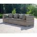 Latitude Run® Omama 30.3" Wide Patio Sofa w/ Cushions Wicker/Rattan/Metal in Gray | 26 H x 30.3 W x 30.3 D in | Wayfair