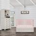 Sunside Sails 2-in-1 Convertible Portable Crib in Pink | 46 H x 31 W in | Wayfair 5E50473161C94E5790BD4DBCCF629D59