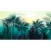 Bayou Breeze Catalano Peel & Stick Palm Tree Tropical Jungle Forest Wallpaper Vinyl in Green/Black | 55 W in | Wayfair