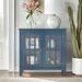 Andover Mills™ Phillips 2 - Door Accent Cabinet Wood in Blue | 31 H x 32 W x 15 D in | Wayfair B9B258AAD75747DD8523E3E062FD4E98