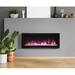 Amantii Symmetry 34 Clean Face Wall Mounted Electric Fireplace in Black | 15.625 H x 88.25 W x 5.5 D in | Wayfair SYM-88-B