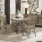 Horncastle Pine Dining Table Wood in Brown/Gray/Green Laurel Foundry Modern Farmhouse® | 30 H x 48 W x 48 D in | Wayfair