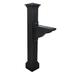 Mayne Inc. Mail Post 58" H In-Ground Decorative Post w/ Arm in Black | 58 H x 8.5 W x 26.5 D in | Wayfair 5852-B