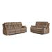 Winston Porter Ullery Reclining 2 Piece Living Room Set Microfiber/Microsuede in Brown | 40 H x 84 W x 38 D in | Wayfair Living Room Sets