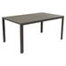 Latitude Run® Outdoor Patio Dining Table(36"X59" Brown Frame & Brown Top Table) Wood/Metal in Gray/Brown | 28.3 H x 59 W x 35.6 D in | Wayfair