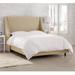 Mercury Row® Bernadine Upholstered Low Profile Standard Bed Polyester in Black/Brown | 56 H x 79 W x 89 D in | Wayfair