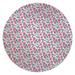 Red Barrel Studio® Atterson Low Pile Carpet Straight Round Chair Mat in Pink/Gray | 0.08 H x 60 W x 60 D in | Wayfair