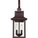 Birch Lane™ Amarone 2 - Bulb 19" H Glass Outdoor Wall Lantern Glass/Metal/Steel in Brown | 19 H x 8 W x 9 D in | Wayfair