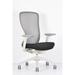 Inbox Zero Exchange Ergonomic Task Chair in White/Black/Brown | 41 H x 27.16 W x 28.14 D in | Wayfair 8F1F67D569B148EBBA01E00A2576F4EA