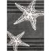 White 36 x 24 x 0.43 in Area Rug - Rosecliff Heights Quinto Gray/Black Area Rug Polypropylene | 36 H x 24 W x 0.43 D in | Wayfair