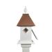 Darby Home Co Kristyn 22 in x 13 in x 13 in Birdhouse Plastic/Metal in Brown | 22 H x 13.25 W x 13.25 D in | Wayfair