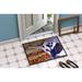 Winston Porter Sublette Harlequin Natural Great Dane Non-Slip Indoor Door Mat Synthetics | 18 W x 27 D in | Wayfair