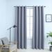 Latitude Run® Curtains Roller Blackout Curtains Window Blinds w/ Rings Fabric Polyester in Gray/Black | 63 H in | Wayfair