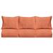 Birch Lane™ 6 Piece Deep Sofa Sunbrella Seat Outdoor Cushion Acrylic, Polyester in Orange/Red/Brown | 69 W x 25 D in | Wayfair