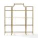 Willa Arlo™ Interiors Catie Metal Etagere Bookcase Metal in Brown | 80.5 H x 36 W x 12 D in | Wayfair 2DD511E9C5B34AA89C785D1B29E025E6