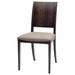 Nuevo Side Chair Wood/Upholstered/Fabric in Black/Brown | 36 H x 21.5 W x 18.5 D in | Wayfair HGSR579