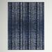 Blue/Navy 20 x 0.31 in Area Rug - Highland Dunes Clun Striped Dark Navy/White Area Rug Plastic | 20 W x 0.31 D in | Wayfair