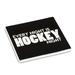 Trinx Every Night is Hockey Night Coaster Ceramic in Black/White | 0.1 H x 4 W x 4 D in | Wayfair B70FAE01665846A291C1C57A625B1F15