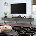 Hokku Designs Breyton TV Stand for TVs up to 88" Wood in Gray/Black | Wayfair 08837F59E7054233BB98D5617D99C788
