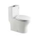 WoodBridge Dual-Flush Elongated One-Piece Toilet in White | 27.875 H x 14.5 W x 24.375 D in | Wayfair B0500-MB