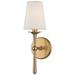 Hudson Valley Islip 1 Light Wall Sconce Metal/Fabric in Yellow | 14.8 H x 4.75 W x 5.5 D in | Wayfair 9210-AGB